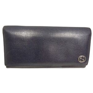 Rare Gucci Continental Wallet‎ Blue Interlocking GG Logo-blue-white interior